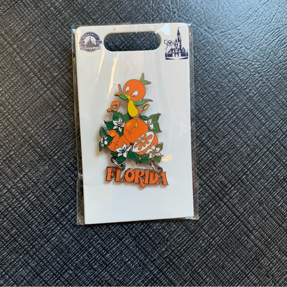 Disney 50th Anniversary Orange Bird Pin